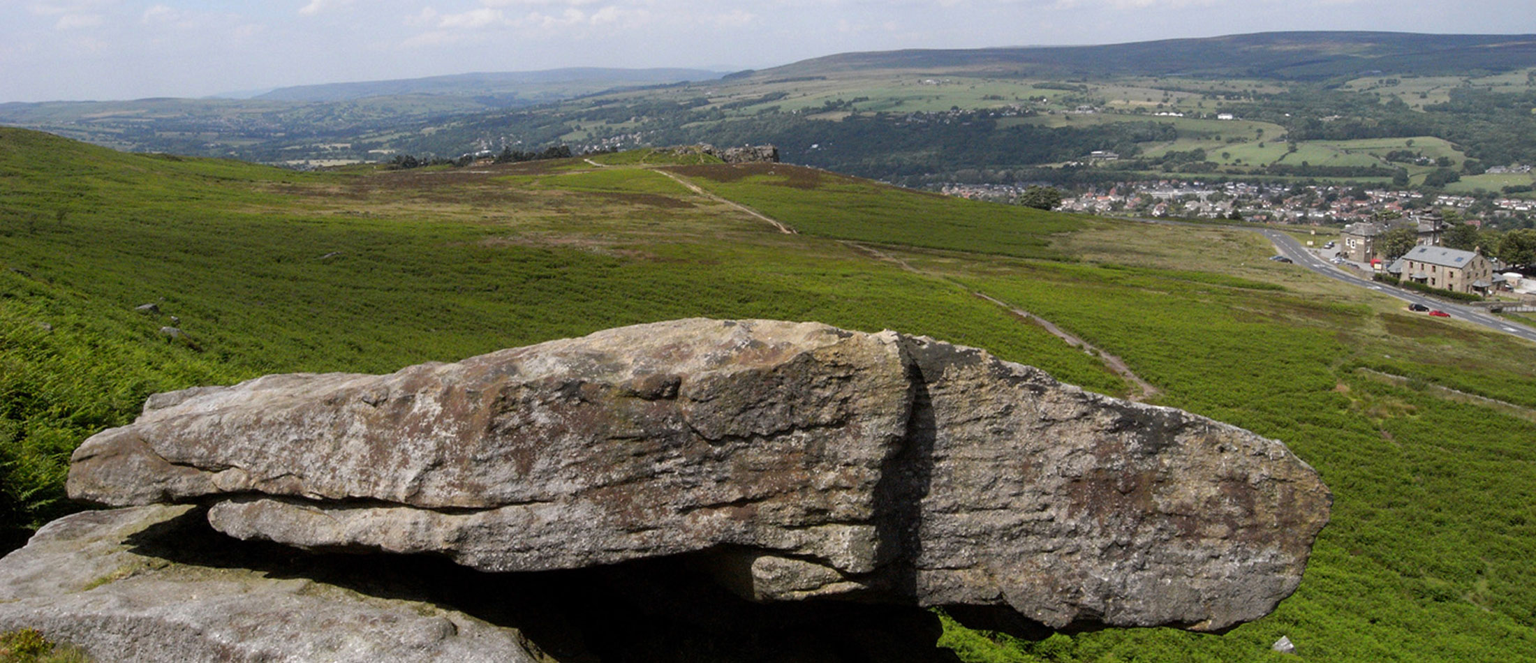 Pancake Stone on Ilkley Moor